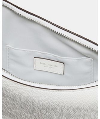 ケイトスペード ショルダーバッグ クロスボディ パイソン トリプルガセット 白 kate spade NEW YORK - ケイトスペード ショルダーバッグ クロスボディ
