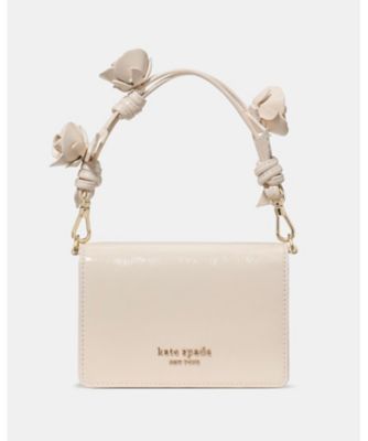 KATE SPADE NEW YORK (Women)/ケイト・スペード ニューヨーク ナターシャ クリンクル パテントレザー ミニ バッグ ウィズ ローズ ストラップ DK CONCH ハンドバッグ【三越伊勢丹/公式】