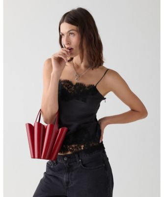百貨店購入ケイトスペード♡パテントバッグ ザ パテント スペードフラワー バケット バッグ | kate spade new york