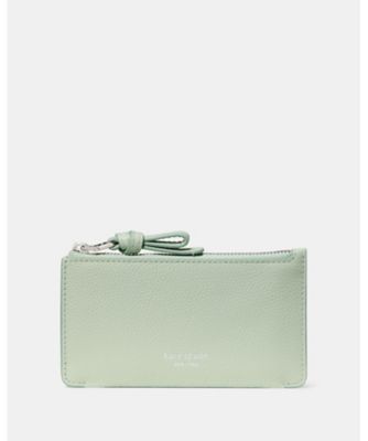 KATE SPADE NEW YORK (Women)/ケイト・スペード ニューヨーク ループ イーダブリュー ジップ カード ケース GREEN 名刺入れ【三越伊勢丹/公式】