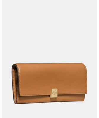 【財布/特価値段】della（デッラ）deccair（デッカーイ）ゴールド Clelia（クレリア） 長財布 レディース 財布 厚いラウンドファスナー