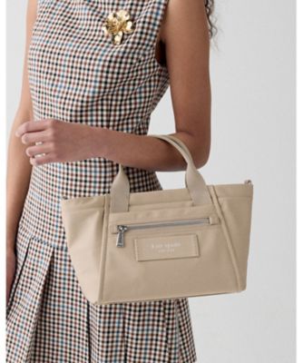 極美品　ケイトスペード　バイカラーレザーバッグ　3way A4 書類　仕事 ダッシュ スモール ナイロン トート バッグ | kate spade new york