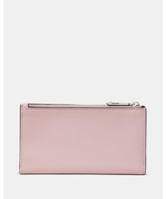 極美品❤︎kate spade ノーカラーコート ピンク系 フリンジ ツイード クラシック ミディアム バイフォールド ウォレット | kate spade new