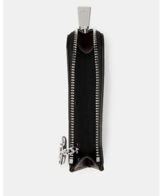 メタリック ドット スエード ミニ ジップ カード ケース | kate spade