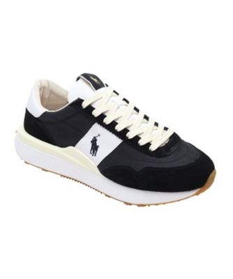 ＜POLO RALPH LAUREN WOMENS (Women)＞ＰＯＬＯ　ＲＡＬＰＨ　ＬＡＵＲＥＮ　Ｐ１６Ｔ　ＴＲＡＩＮ　８９　トレイン８９　ブラックスエード　スニーカー