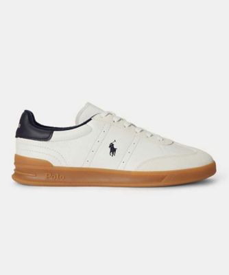 ＜POLO RALPH LAUREN WOMENS (Women)＞ＰＯＬＯ　ＲＡＬＰＨ　ＬＡＵＲＥＮ　Ｐ４９Ｖ　ＨＥＲＩＴＡＧＥ　ＡＥＲＡ　ホワイト　スニーカー