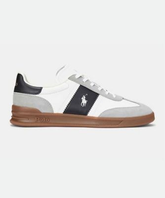 ＜POLO RALPH LAUREN WOMENS (Women)＞ＰＯＬＯ　ＲＡＬＰＨ　ＬＡＵＲＥＮ　Ｐ４９Ｖ　ヘリテージ　エラ　ホワイトスエード　スニーカー