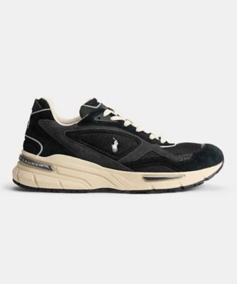 ＜POLO RALPH LAUREN WOMENS (Women)＞ＰＯＬＯ　ＲＡＬＰＨ　ＬＡＵＲＥＮ　Ｐ６０Ｖ　ＴＲＡＣＫＳＴＲ　２７５　トラックスター　２７５　ブラック　スニーカー