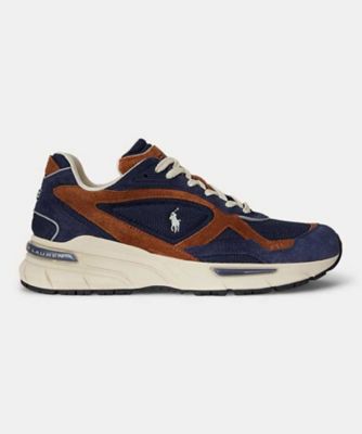 ＜POLO RALPH LAUREN WOMENS (Women)＞ＰＯＬＯ　ＲＡＬＰＨ　ＬＡＵＲＥＮ　Ｐ６０Ｖ　ＴＲＡＣＫＳＴＲ　２７５　トラックスター　２７５　ネイビー　スニーカー