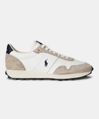 ＜POLO RALPH LAUREN WOMENS (Women)＞ＰＯＬＯ　ＲＡＬＰＨ　ＬＡＵＲＥＮ　Ｐ６８Ｖ　ＰＲＬ　ＴＲＡＩＬ　１２５　ＰＲＬ　トレイル　１２５　ホワイトグレー　スニーカー