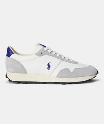 ＜POLO RALPH LAUREN WOMENS (Women)＞ＰＯＬＯ　ＲＡＬＰＨ　ＬＡＵＲＥＮ　Ｐ６８Ｖ　ＰＲＬ　ＴＲＡＩＬ　１２５　ＰＲＬ　トレイル　１２５　ホワイトネイビー　スニーカー