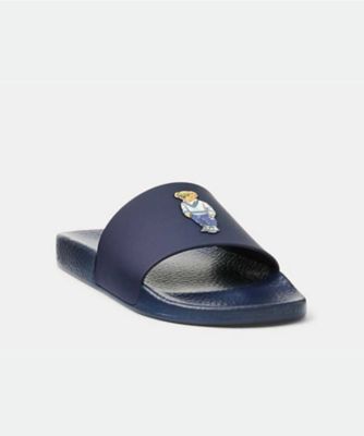 ＰＯＬＯ　ＲＡＬＰＨ　ＬＡＵＲＥＮ　Ｐ８５Ｔ　ＰＯＬＯ　ＳＬＩＤＥ　ＢＥＡＲ　ポロスライドベア　ネイビー　サンダル