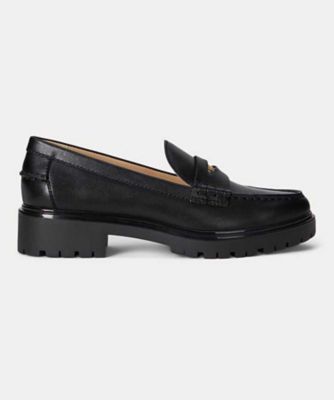 LAUREN RALPH LAUREN (Women)/ローレン ラルフ ローレン LAUREN RALPH LAUREN R12H MARLI FLATS マーリー フラット ブラック カジュアルシューズ ブラック 靴【三越伊勢丹/公式】