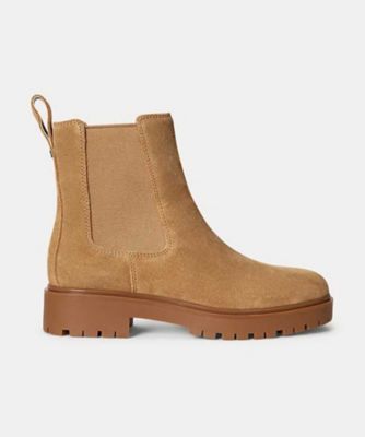 ＜LAUREN RALPH LAUREN (Women)＞ＬＡＵＲＥＮ　ＲＡＬＰＨ　ＬＡＵＲＥＮ　Ｒ１４Ｈ　ＡＬＬＹＳＯＮ　アリソン　ベージュ　ブーツ