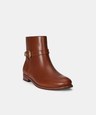 ローレン　ラルフローレン　ショートブーツ　24.5センチ　タン ローレン ラルフローレン R15H BROOKE BT 2 ブルック