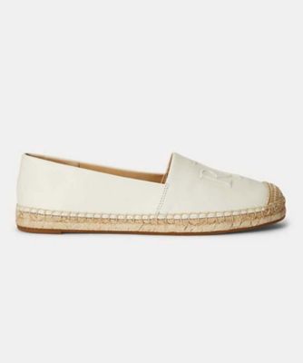 ＜LAUREN RALPH LAUREN (Women)＞ＬＡＵＲＥＮ　ＲＡＬＰＨ　ＬＡＵＲＥＮ　Ｒ１９Ｈ　ＣＡＭＥＲＹＮ　ホワイト　フラットシューズ