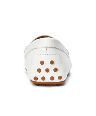 ＬＡＵＲＥＮ　ＲＡＬＰＨ　ＬＡＵＲＥＮ　Ｒ８１Ｇ　Ｂａｒｎｓｂｕｒｙ　レザー　ドライバー　ホワイト　カジュアルシューズ