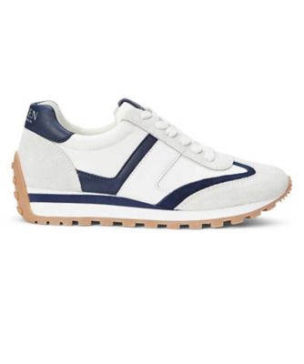 ＜LAUREN RALPH LAUREN (Women)＞ＬＡＵＲＥＮ　ＲＡＬＰＨ　ＬＡＵＲＥＮ　Ｒ９０Ｇ　ＤＡＮＩ　レザースニーカー　ホワイト　スニーカー