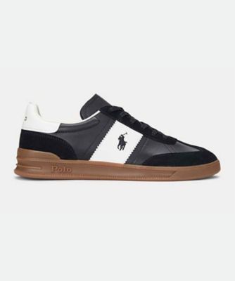POLO RALPH LAUREN (Men)/ポロ ラルフ ローレン POLO RALPH LAUREN RE49 ヘリテージ エラ ブラックスエード スニーカー