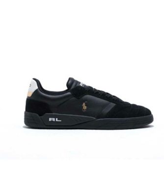 ＜POLO RALPH LAUREN (Men)＞ＰＯＬＯ　ＲＡＬＰＨ　ＬＡＵＲＥＮ　ＲＥ８１　ＢＲＯＯＭＥ　ブルーム　ブラック　スニーカー