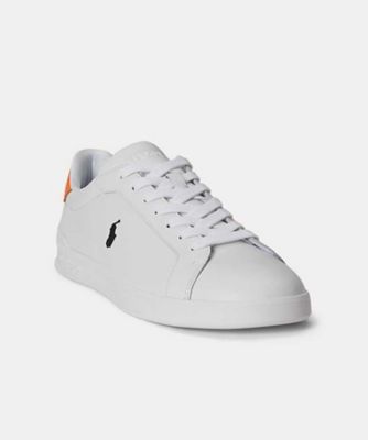 POLO RALPH LAUREN RE84 ヘリテージコートII ホワイトオレンジ スニーカー | POLO RALPH LAUREN ...