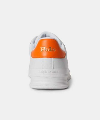 POLO RALPH LAUREN RE84 ヘリテージコートII ホワイトオレンジ スニーカー | POLO RALPH LAUREN ...