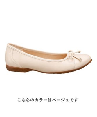 Ｒ．　Ｓ０２Ｃ　リボン付きフラットシューズ　ブラック　フラットシューズ