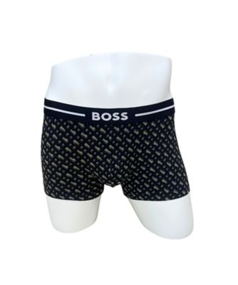 ＜BOSS (Men・ナイティ)＞幾何学柄　ボクサーパンツ　前閉じ　ＢＳＢ６６５００５ー