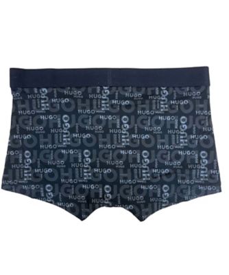 【新品】HUGO / オーガニックコットン ボクサーパンツ インポートサイズM HUGO ボクサーパンツ ブランドロゴ総柄 前閉じ BSB666001