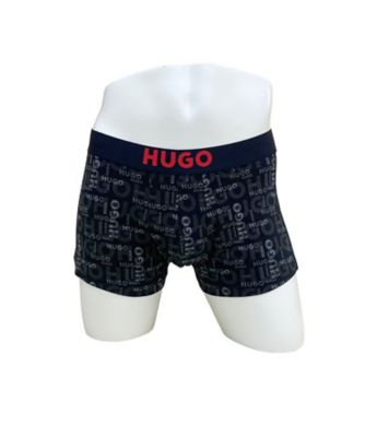 HUGO ボクサーパンツ ブランドロゴ総柄 前閉じ BSB666001