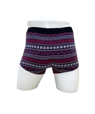 HUGO ノルディック柄 ボクサーパンツ 前閉じ BSB666021ー