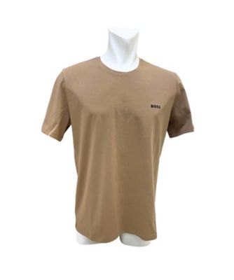 ストレッチコットン Tシャツ ロゴエンブロイダリー 