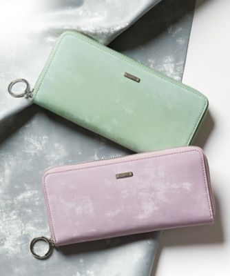 シルキーレザーラウンド型ロングウォレット　ＢＴＶ１０６６