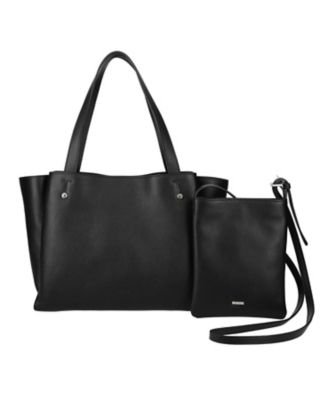 【SALE】BARCOS (Women)/バルコス 2519レザートートバッグ & ポシェット アーバンセット ブラック 旅行用かばん・バッグ【三越伊勢丹/公式】