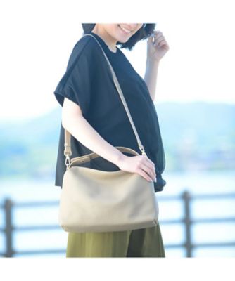レザー２ｗａｙワンハンドルバッグ　ＢａＳＩ１３０１