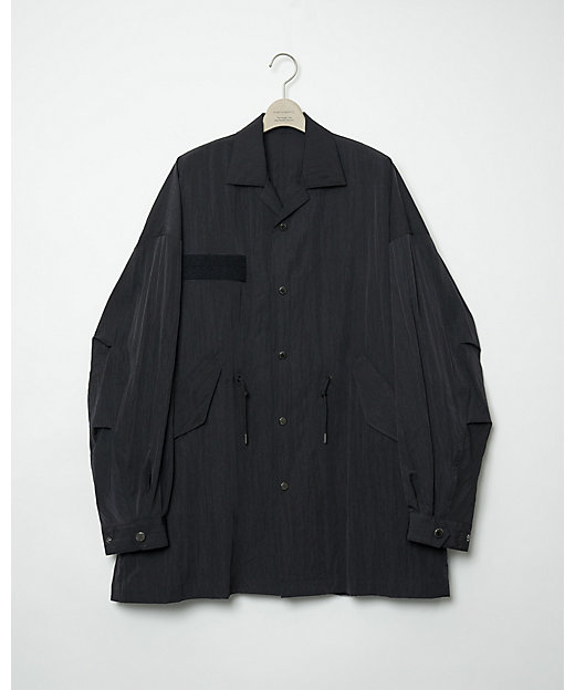  ガンリュウ シャツジャケット M-51 nylon shirt jacket 23W-1-Fu10-Bl-03 BLACK