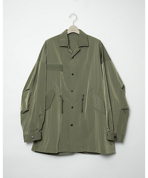  ガンリュウ シャツジャケット M-51 nylon shirt jacket 23W-1-Fu10-Bl-03 KHAKI