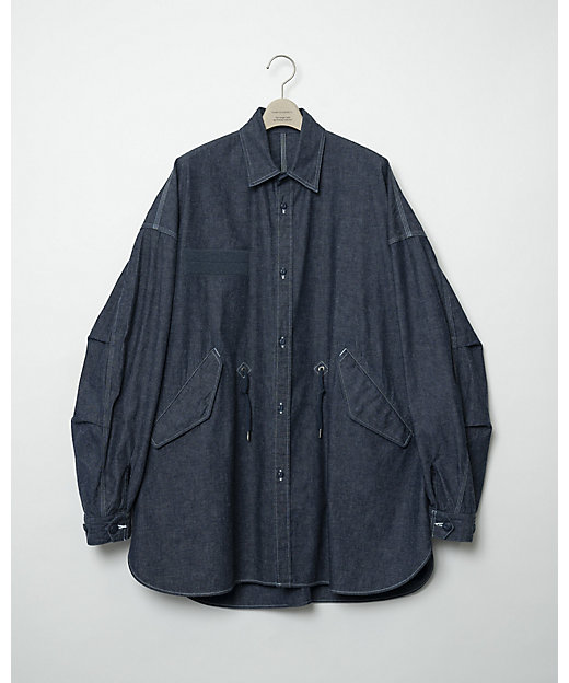  ガンリュウ シャツジャケット M-51 dungaree shirt jacket 23W-2-Fu10-Bl-04 INDIGO
