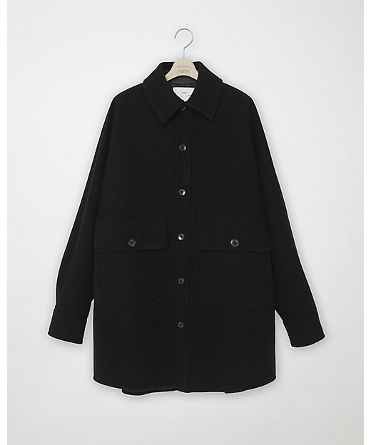  ガンリュウ シャツジャケット Vintage modern CPO shirt jacket 23W-18-Fu10-Bl-08 BLACK