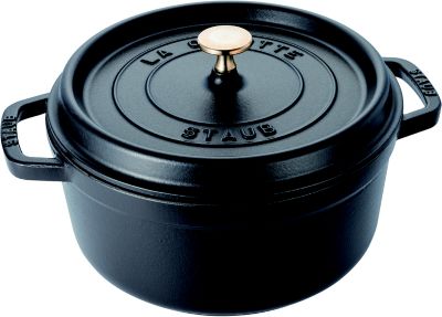 値段交渉受け付け STAUB ストウブ ココットラウンド グレー24cm 鍋