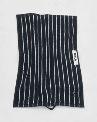 ゲストタオル　３０×５０ｃｍ　Ｂｌａｃｋ　Ｓｔｒｉｐｅｓ