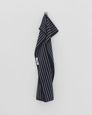 ハンドタオル　５０×９０ｃｍ　Ｂｌａｃｋ　Ｓｔｒｉｐｅｓ