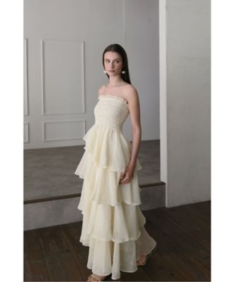 受注商品】1月下旬以降お届け frilly tiered dress