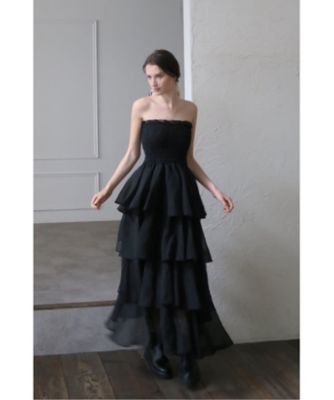 celon frilly tiered dress ワンピース USAGI ONLINE限定カラー】frilly tiered dress（その他ワンピース