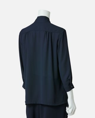 ポリエステルジョーゼットボウタイブラウス CB4858 | MISS