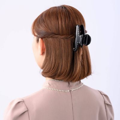 Ｗｅｂ限定　シャインストーン　バンスクリップ　Ｌ