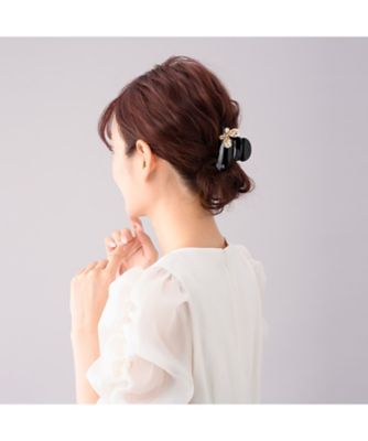 ComplexBiz クリスタルバンスクリップ キラキラ美品 販路限定 クリスタル メッシュファー バンスクリップ | Complex Biz