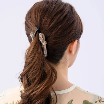 クリスタルメッシュバゲット バナナクリップ | Complex Biz (Women