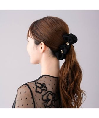 最終値下げコンプレックスビズのバナナクリップエレガントな花とクリスタル クリスタルアミュレット バナナクリップ CBZ010－06－0265