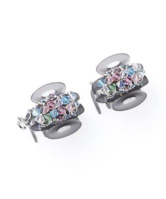 COMPLEX BIZ 白蝶貝　お花&スワロフスキー　ヘアクリップ 2個セット フローラルアイス ホイップクリップ2個セット CBZ010